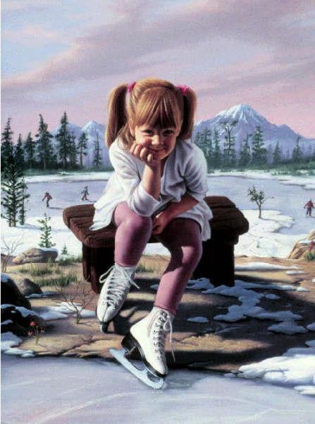 petite fille qui se repose